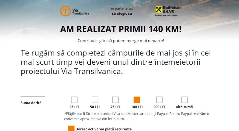 De mărțișor, anunțăm că am luat în considerare sfatul multora dintre voi și am implementat opțiunea de Plăți recurente în pagina Contribuie. viatransilvanica.com/contribuie. Plata recurentă se salvează pentru un an de zile iar voi puteți opri repetarea plății oricând. #DrumulCareUneste