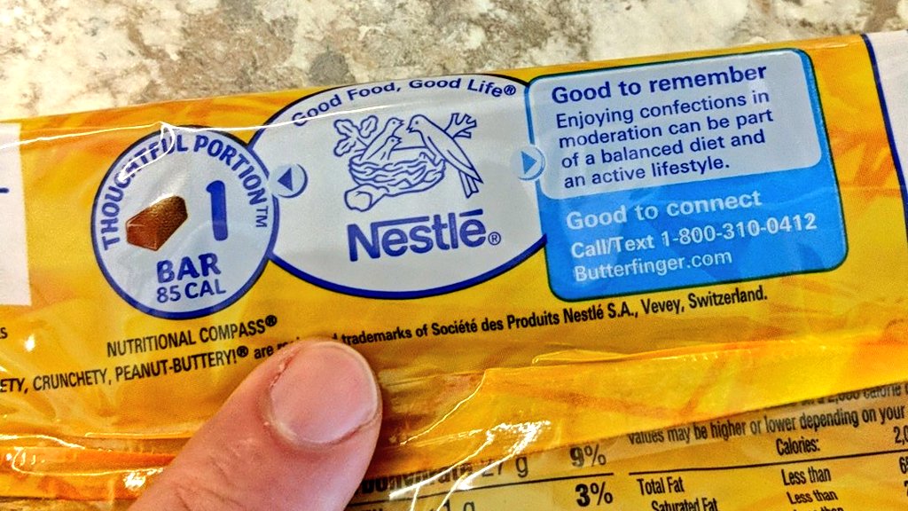 90sCraig's tweet photo. Just picked up the last two packages of good Butterfingers from my local grocer. Look for the Nestle label. Avoid the new Ferrar recipe! #NotMyButterfinger https://t.co/k7GryGkplH