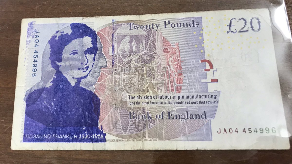 And the £20 Rosalind Franklin
