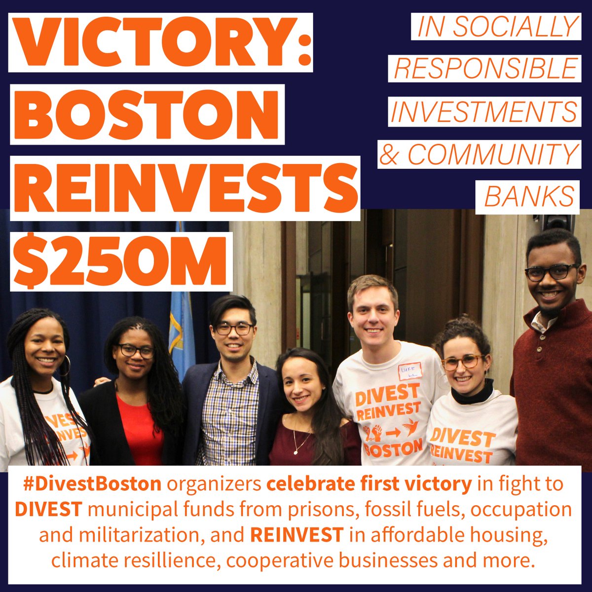 UjimaBoston's tweet photo. VICTORY: Boston Reinvests $250 Million, led by OUR COMMUNITY. Celebrate and build with us 'til we fully #DivestBoston
Check out Boston's announcement: https://t.co/IiaQnAUpkk …/city-of-boston-will-commit-150m-to-…/
Check out our press release and more: https://t.co/QGkM8QOV8y https://t.co/MwNauPveXv