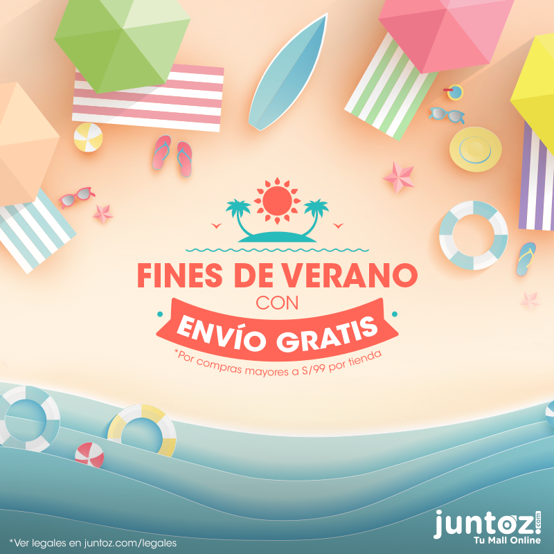 ¿Ya saliste de la ofi? 😏 ¡Recuerda que todos los Viernes, Sábados y Domingos de #Verano podrás comprar lo que quieras con ENVÍO GRATIS! 😎
Ingresa aquí 👉🏾 bit.ly/2HkJGbY  
Envíos GRATIS por compras mayores a S/99 por tienda.

* Ver legales en juntoz.com/legales