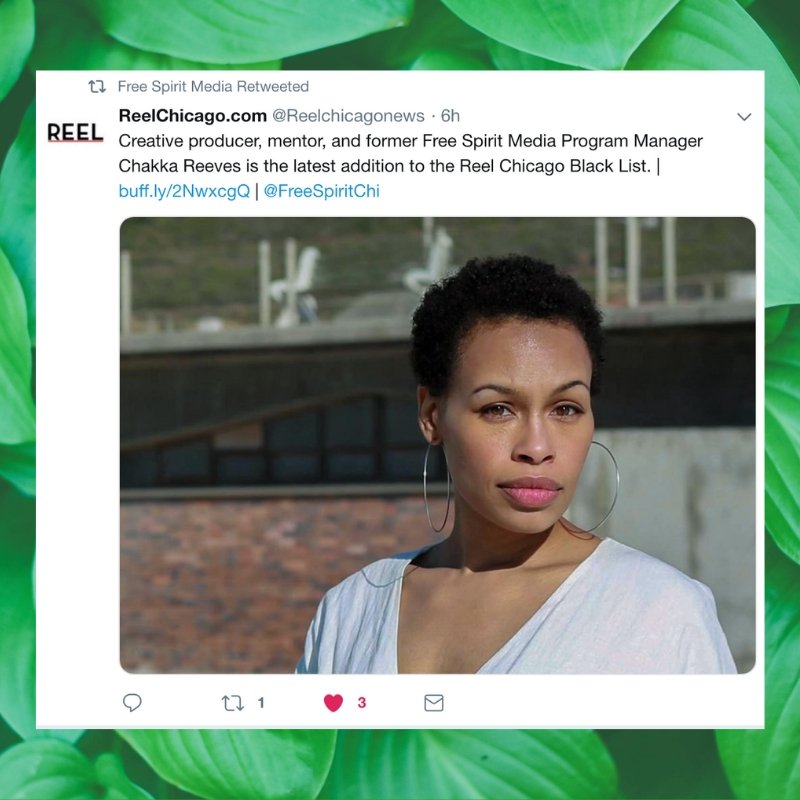 Inpathways's tweet photo. Today is March 1st and the start of #WomensHistoryMonth. Speaking of Women, thanks @Reelchicagonews for featuring #IndustryPathways former program manager, Chakka Reeves on #ReelBlackList. Chakka Reeves is a creative, producer and mentor. https://t.co/4mdw20Hdmd https://t.co/qGozs598cM