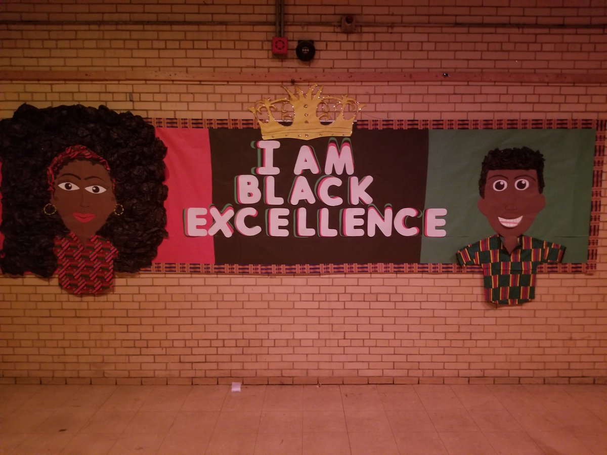 Network13T's tweet photo. Celebrating Black History Month the "Challengers" way!! Thank you Principal Hines and Carver Elementary for showing us your Black Excellence!!! #Network13Schools #BlackHistoryMonth #GreenAndYellow https://t.co/PCC9OQaZvb