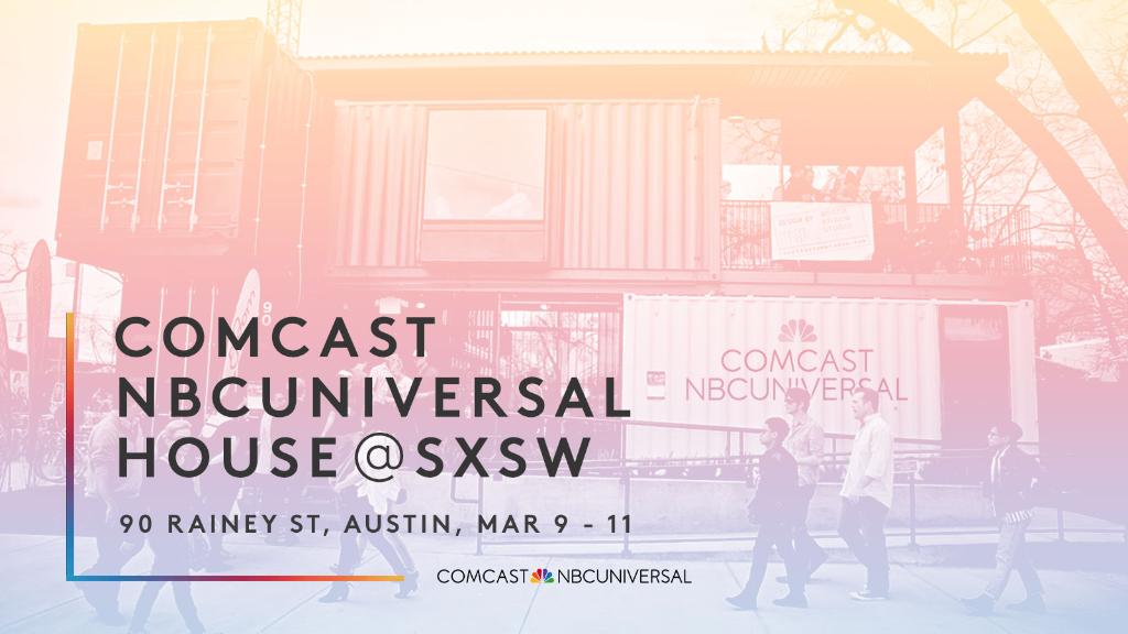 comcast's tweet image. This year at @sxsw, #ComcastNBCU House will showcase a variety of interactive and immersive experiences featuring groundbreaking technology, pop culture events and panels, live performances and more. #SXSW comca.st/2ITSdnl