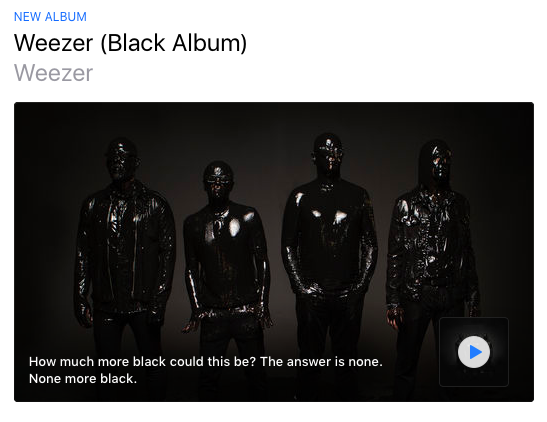 nowortrevor's tweet photo. I'll have to disagree. #weezer #whitestalbum https://t.co/8jzk5U59KH