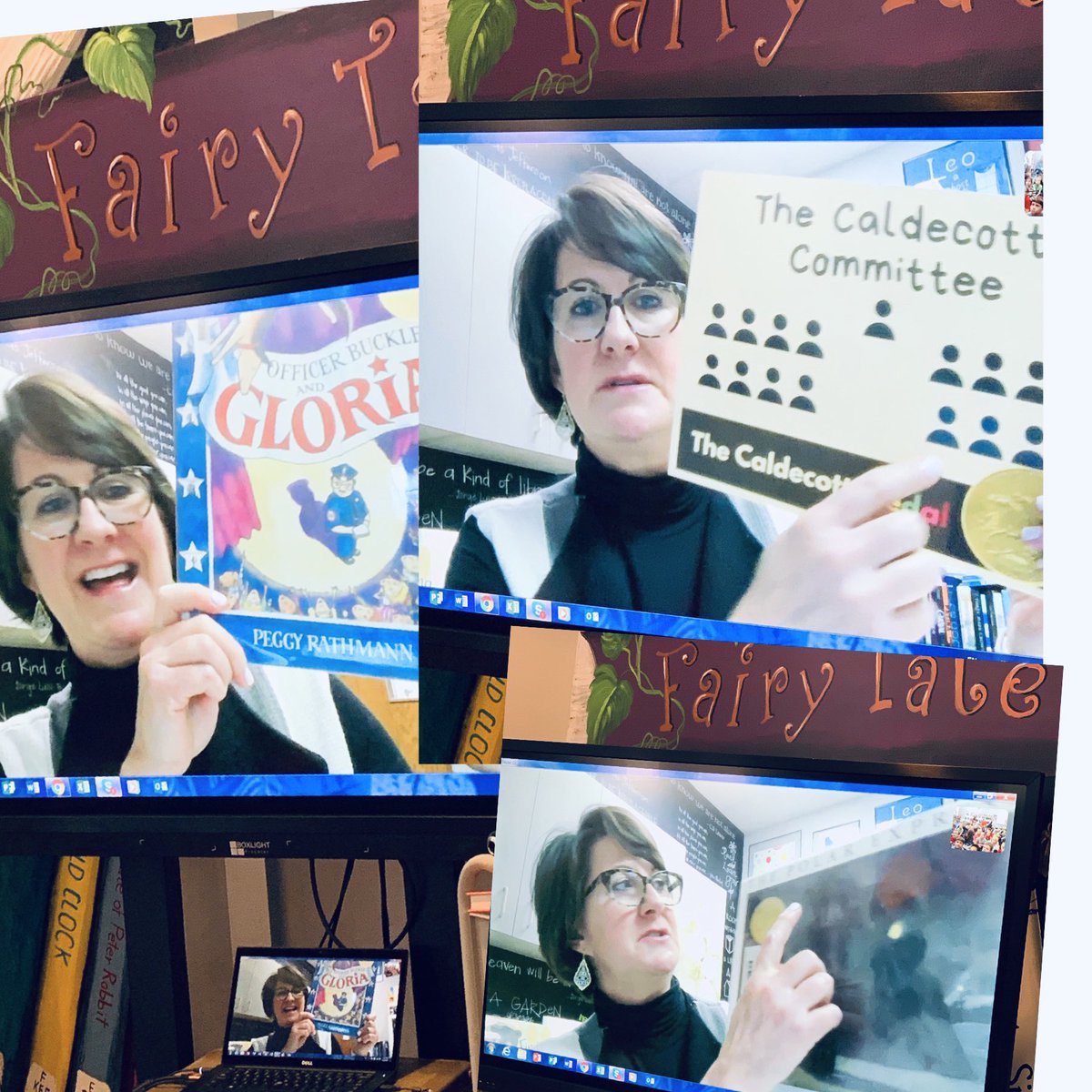 Bradfield second graders got to hear from our very own ⁦⁦@jillbellomy⁩ talk all about what it was like to be a member of the Caldecott Committee. We learned so much from our Skype visits. Thank you Mrs. Bellomy! #FindingWinnie #CaldecottMedal ⁦@BradfieldBold⁩ ⁦