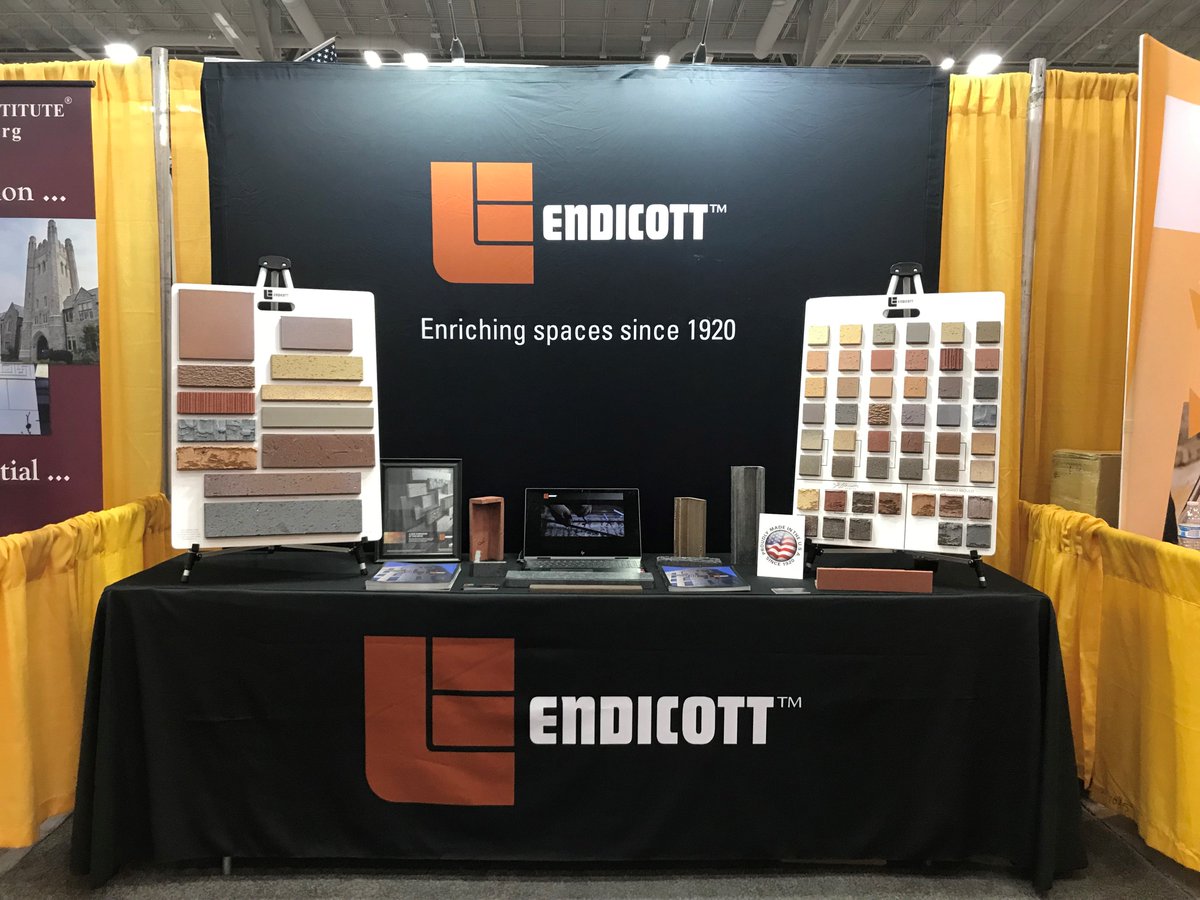 EndicottBrick's tweet photo. @EndicottBrick is at the National #PrecastShow, stop by and see Steve in Booth 570! #brick #endicottbrick #thinbrick #PCI #precastconcrete #precastbuilds https://t.co/o0MRfCGCQm