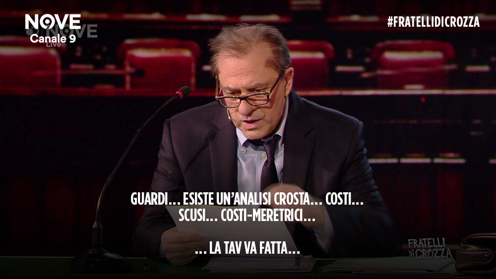 fratellicrozza's tweet photo. #CrozzaTria e la chiarezza del messaggio: fulgido esempio 😂 #FratelliDiCrozza https://t.co/tn3wHBjkmo