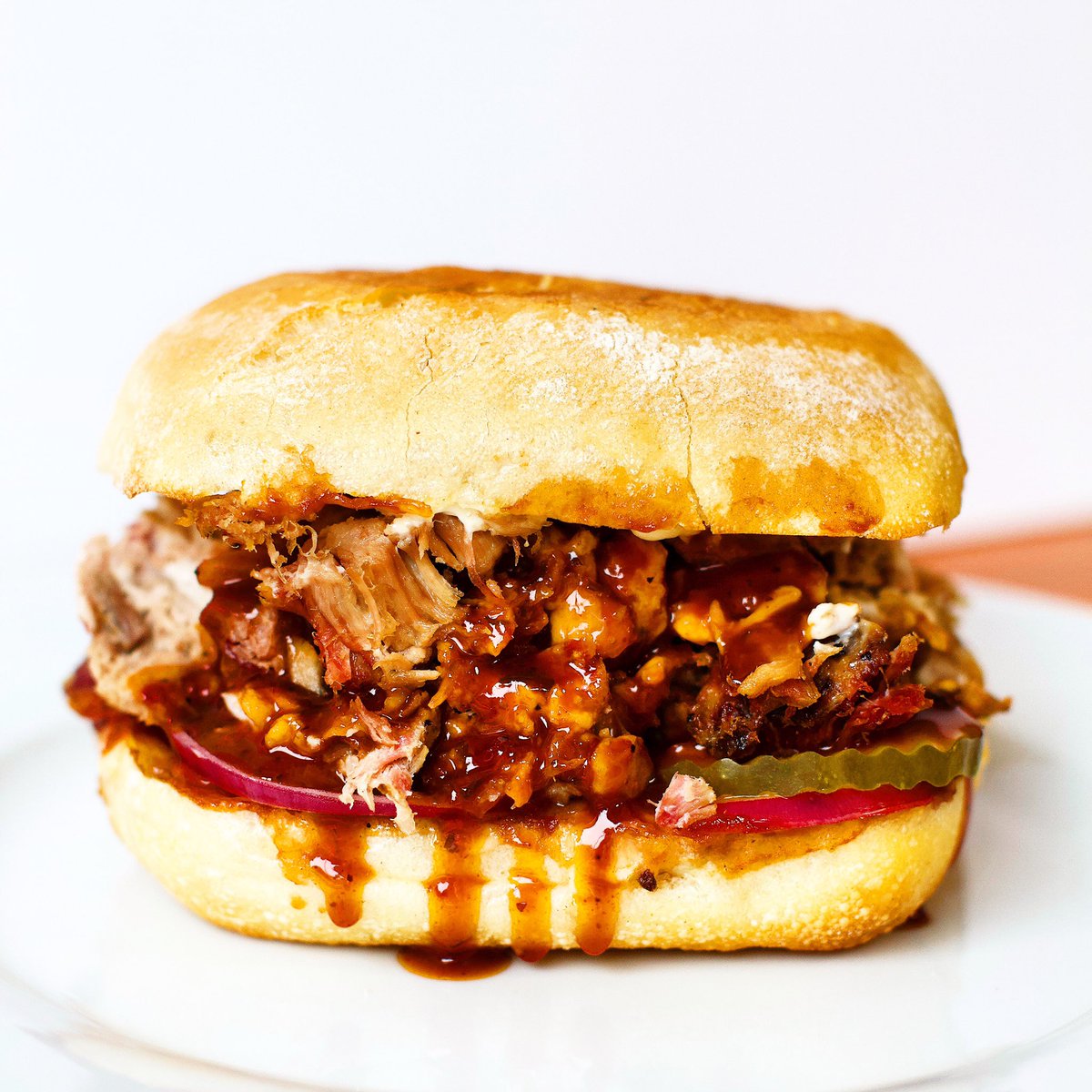 Have you tried our best selling hot sandwich yet? URBAN COWBOY (pulled pork, bbq sauce, cheddar, pickles and house slaw) on Semifreddi's ciabatta roll. #bbq #pork #berkeley #berkeleyeats #berkeleyfoodie #downtownberkeley #eastbayeats #unlocktheflavor #reddooreats