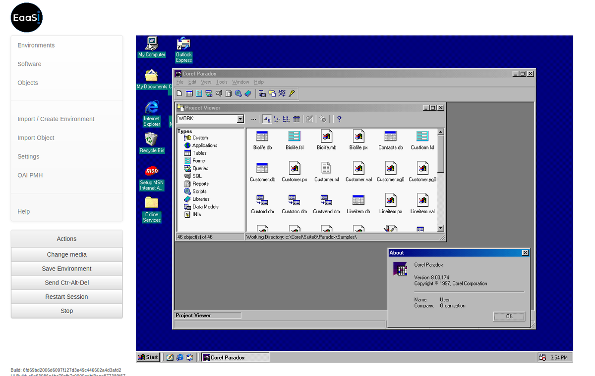 SoftPresNetwork's tweet photo. 💾💻#EaaSI #softwareoftheweek 💻💾@corelsoftware Paradox 8 (released in 1997) in @Microsoft Windows 98 (Second Edition | Codenamed "Memphis") | @wikidata records available here: https://t.co/JgV1Ru30Mz and https://t.co/TeJ89Pm6BP https://t.co/QfSfameYxe