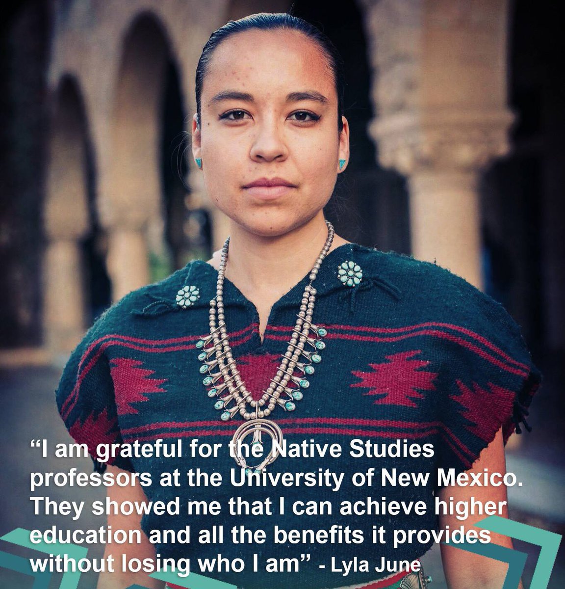 collegefund's tweet image. When #NativeScholars receive the support they need, they become leaders like Lyla June - a writer, poet, musician &amp;amp; an activist. #EducationIsTheAnswer #StandWithNativeStudents #WomensHistoryMonth