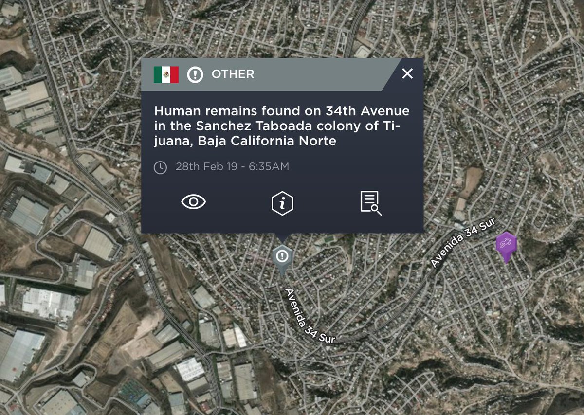 IFNorthAmerica's tweet photo. The disembodied head of a man was found in #SanchezTaboada in the city of #Tijuana. The discovery comes as the State Attorney General's Office has announced that 145 #homicides were recorded during the month of February in the city.
@IntellFusion
https://t.co/LEFVckCCwv https://t.co/CUsJvo3Poo