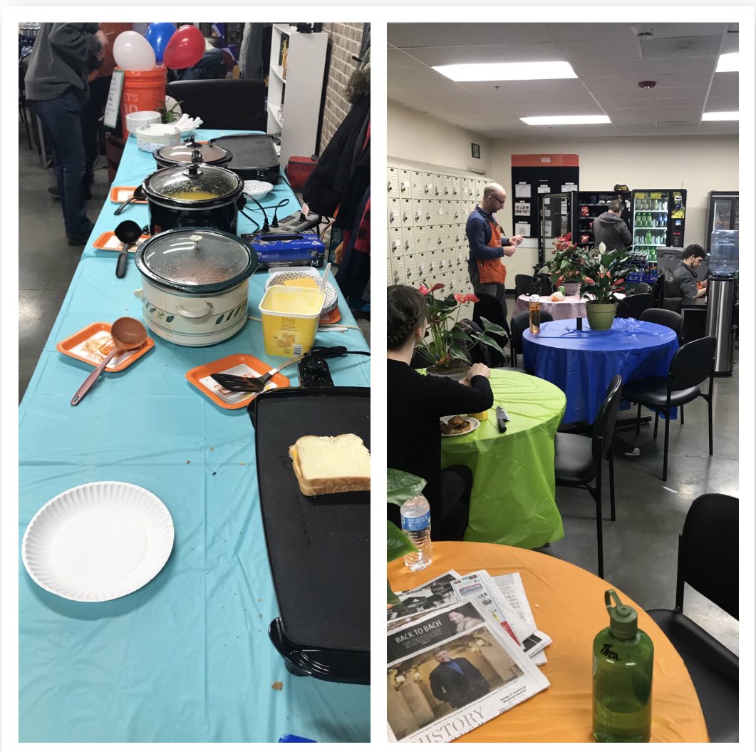 Great day for grilled cheese &amp; soup!! Employee Fund Fundraiser 🥪🥣 Thank you for the support to all of our great associates!!