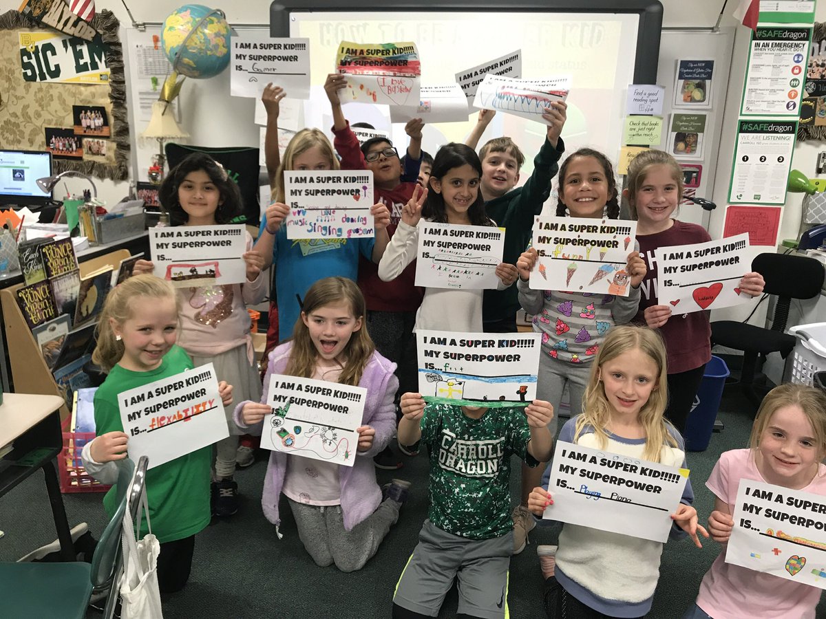 BaylorDragon's tweet photo. My Superpower is...
#CEFSuperKid #superkidchallenge #HowToBeASuperKid @OUES2ndGrade @oldunionES @Carrollisd https://t.co/HmldbBZ0L1