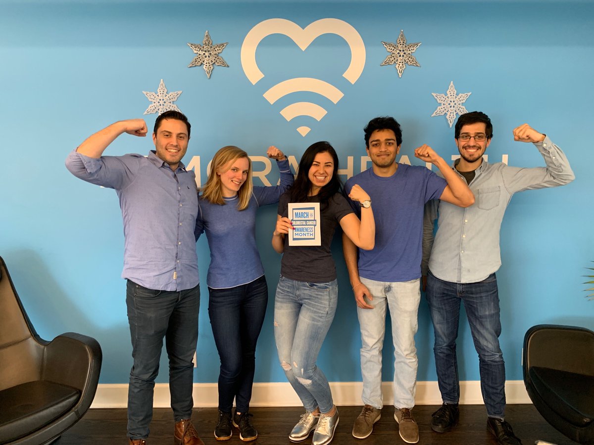 memorahealth's tweet photo. Today is #DressInBlueDay to kick off #ColorectalCancerAwarenessMonth! Check out our dedicated, hardworking, and enthusiastic colleagues raising awareness about #ColorectalCancer and the #needtoscreen! Show us your #BlueforCRC! #CRCScreen19 #StrongArmSelfie https://t.co/6kEIuO11Eh