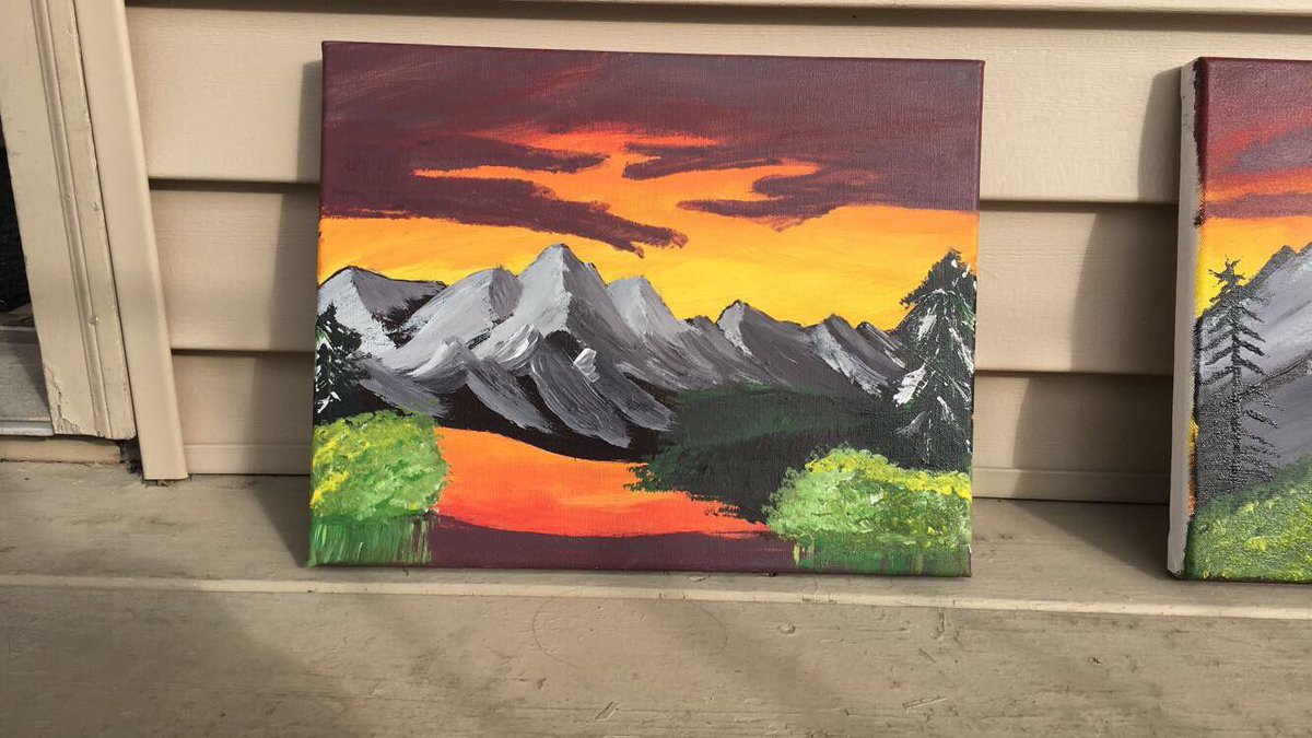 alijean131's tweet photo. We might as well have been bob ross at this point🎨 @jmbecker22 @JerriSanger https://t.co/KA6bkjHrdo