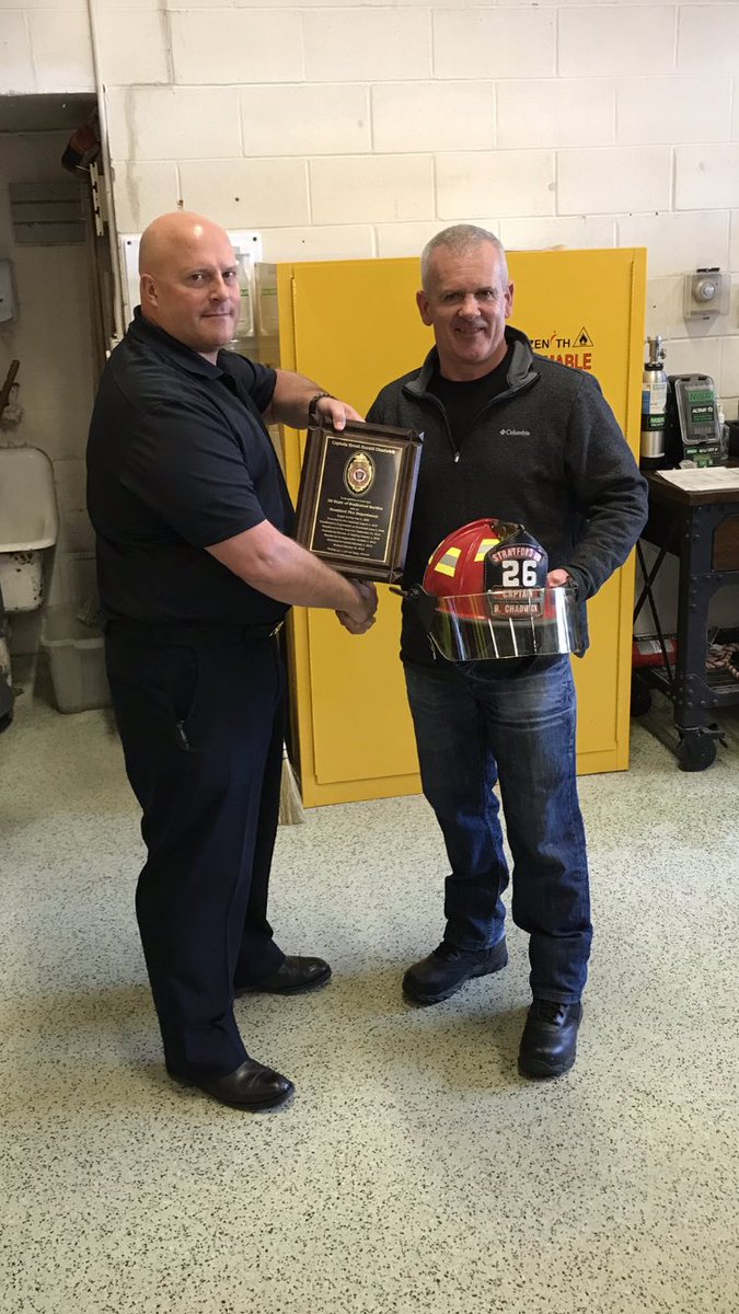 Congratulations to Capt. Chadwick on his well deserved retirement from the @StratfordFire2. A true leader and mentor to many, he has served the citizens of <a href="/StratfordON/">Destination Stratford</a> well. Enjoy!