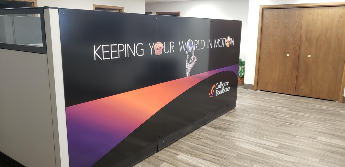ApexSignGraphic's tweet photo. Use wall graphics to brand your office space!
#WallGraphics #VinylSigns
#ColborneFoodbotics #LakeForestIL
#APEXSIGNSANDGRAPHICS.COM &amp; #APEXSIGNSANDWRAPS.COM https://t.co/CajbOVLVTS