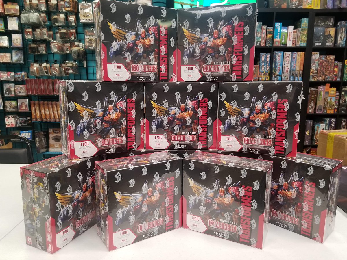 So many great things today! Restock of KeyForge starter boxes, new Transformers CCG, restock of Scythe expansions, 5 Minute Marvel and Star Trek RPG! 
Come play some games with us tonight!