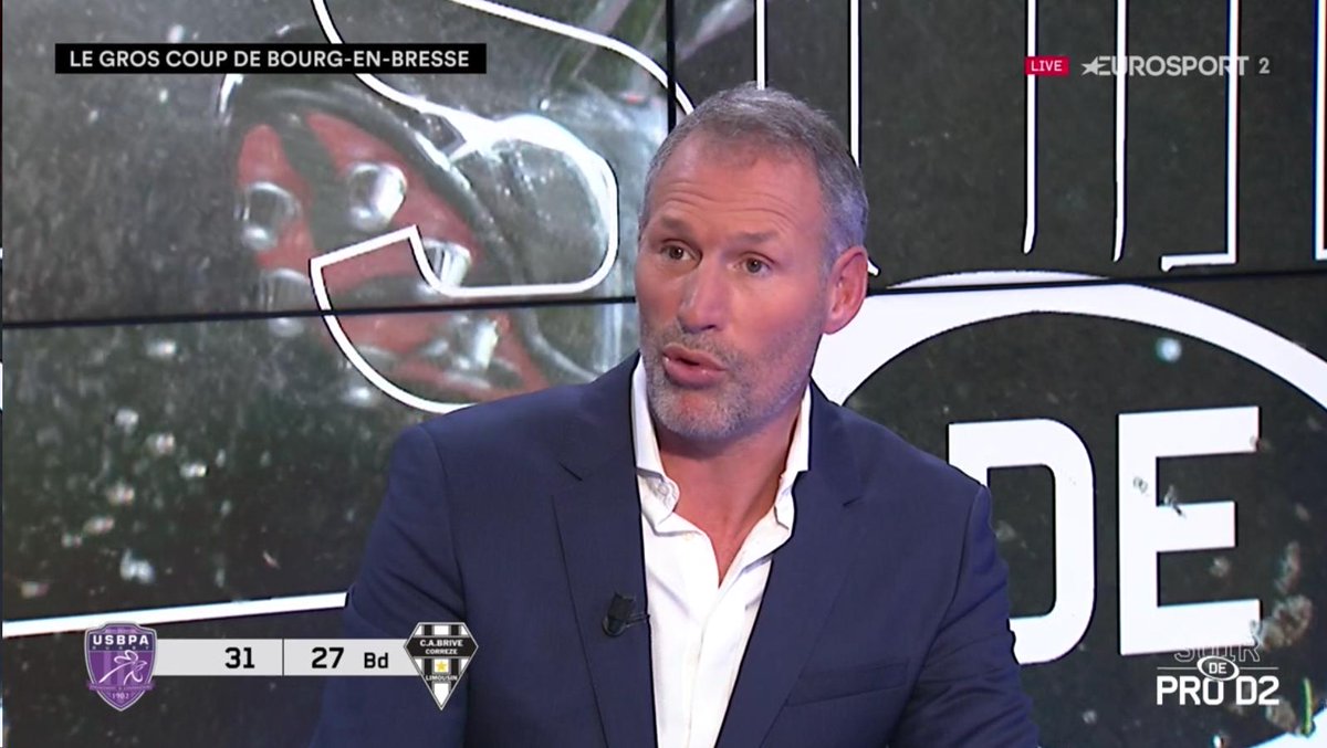 allezbriverugby's tweet photo. O.Magne : "Je suis surpris par cette équipe de Brive. J'ai vu beaucoup de bonnes choses contre Vannes mais cette équipe a tendance à jouer à un jeu restrictif qui ne lui correspond pas" #USBPACAB https://t.co/QsmVOOcJKX