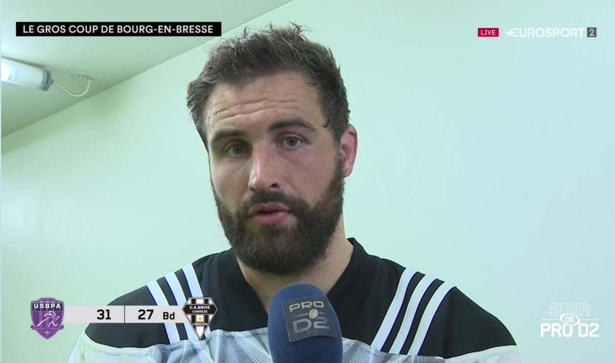 allezbriverugby's tweet photo. Damien Lagrange : "Une grande déception et une grande frustration. Je pensais qu'on avait appris de nos erreurs. On est Brive et on se doit de mieux gérer cette fin de match. Bourg mérite de rester en #prod2 " .
#soirdeprod2 #allezbrive #USBPACAB https://t.co/jcoffYTSHF