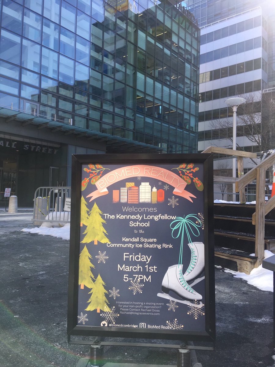 BioMed Cambridge is thrilled to welcome the Kennedy Longfellow school for an evening of fun and skating!