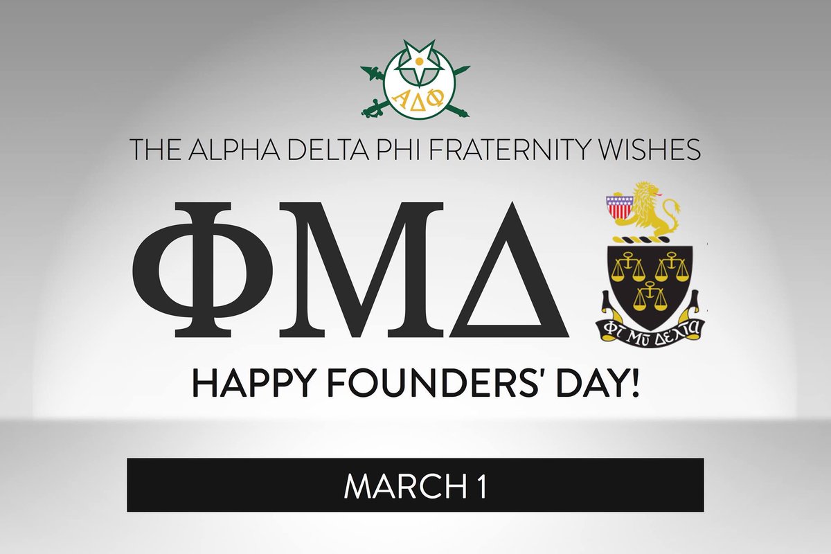 Happy Founders Day to our friends at <a href="/PhiMuDelta/">Phi Mu Delta</a>