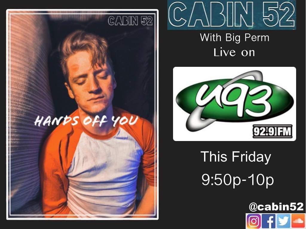 BigPermRadio's tweet photo. Tune Into "The Local Fix" Tonight On The Show at 9:50!
I'll be Showcasing Michiana's own @whiterTHANmilk AKA @52Cabin and Debuting His Song "Hands Off You" on @U93!
Don't miss it! #BigPermAtNight #U93 #TheLocalFix #HandsOffYou #Cabin52 https://t.co/vkscdDWac1