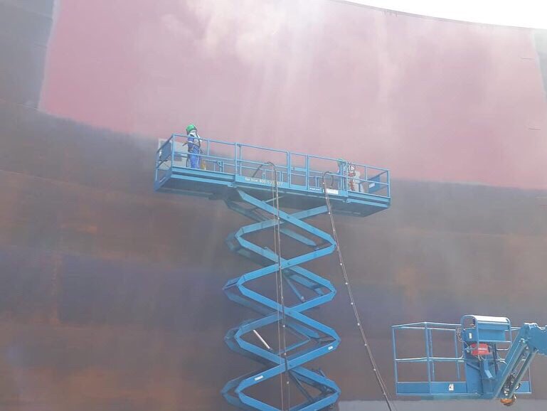 AZTRACON1's tweet photo. Saudi Aramco Jazan Economic City - Reverse Osmosis and Sewage Treatment Plant Storage Tanks #alzamil #alzamilmetal #aztracon #swcc #aramco  #iktva #steel #steeltanks #storagetanks #nwc #saudiaramco #saudi #nationalwatercompany #sabic #project #engineering #mechanicalworks #EPC https://t.co/an3eaDxwpX