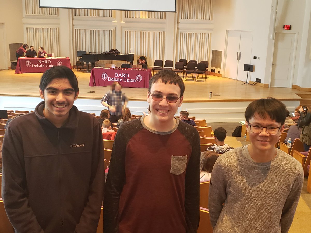 msgrey_ahs's tweet photo. Congratulations to Arlington's debate club who competed at the 8th Annual Debate Tournament at Bard College today. So many of our first-time debaters did a great job. Keshav Ramji placed in the top 10 overall speakers! Great job everyone 👨🏽‍⚖👩🏼‍⚖ https://t.co/28oWQ6Ffh6