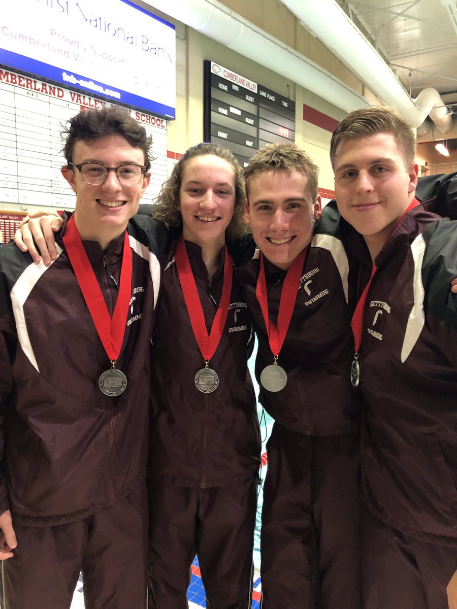 Gettysburg’s 200 free relay had an insane jump from 11th to 2nd with a time of 1:32.2. Minutes hats an automatic state qualification I believe.