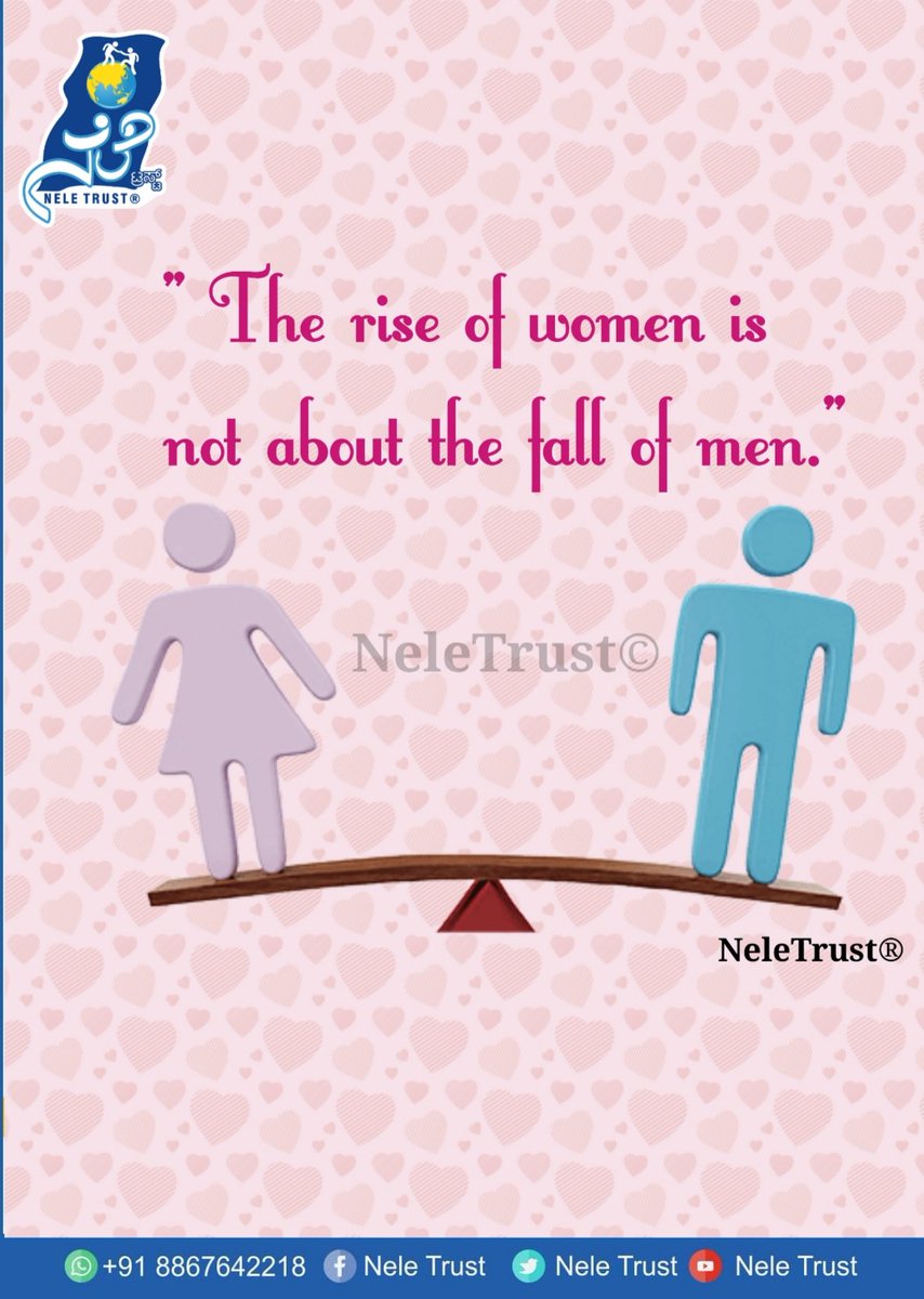 Neletrust's tweet photo. "There is no force powerful than a #woman #determined to #rise"
Join hands to kickstart your  new day full of new hopes and goals! 
#Gender_Stereotypes 
 #Spreading_Happiness_of_Equality! #GenderEquality #GenderEmpowerment #RiseHigh #Powerful #NeleTrust®  #Nele_Trust #EvenGirls https://t.co/qTAHpW0tGU