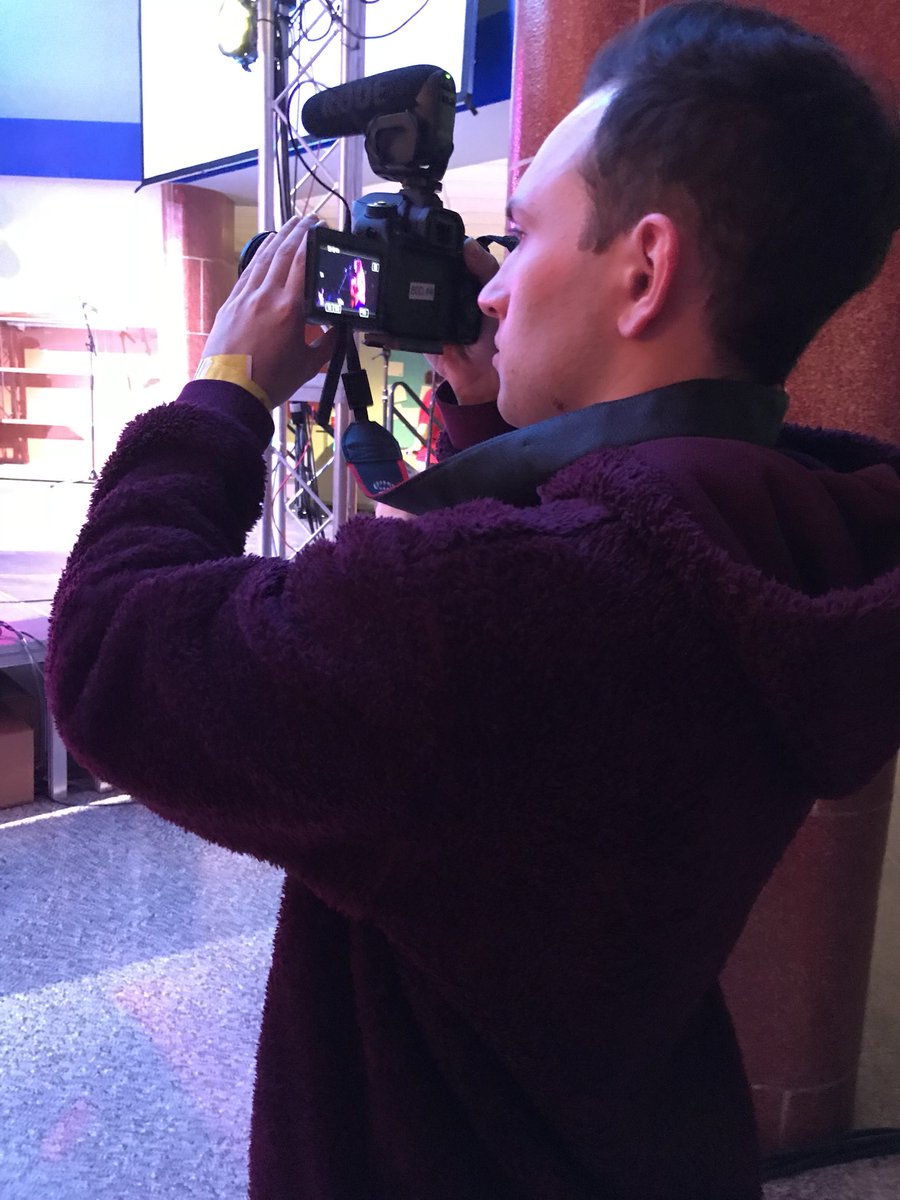 wildcattv's tweet image. The #WCATTV crew is covering every minute of this year’s @dtownminithon. The pressure is on to have a finished video ready for the closing ceremony at 7am. 🎥  #ftk