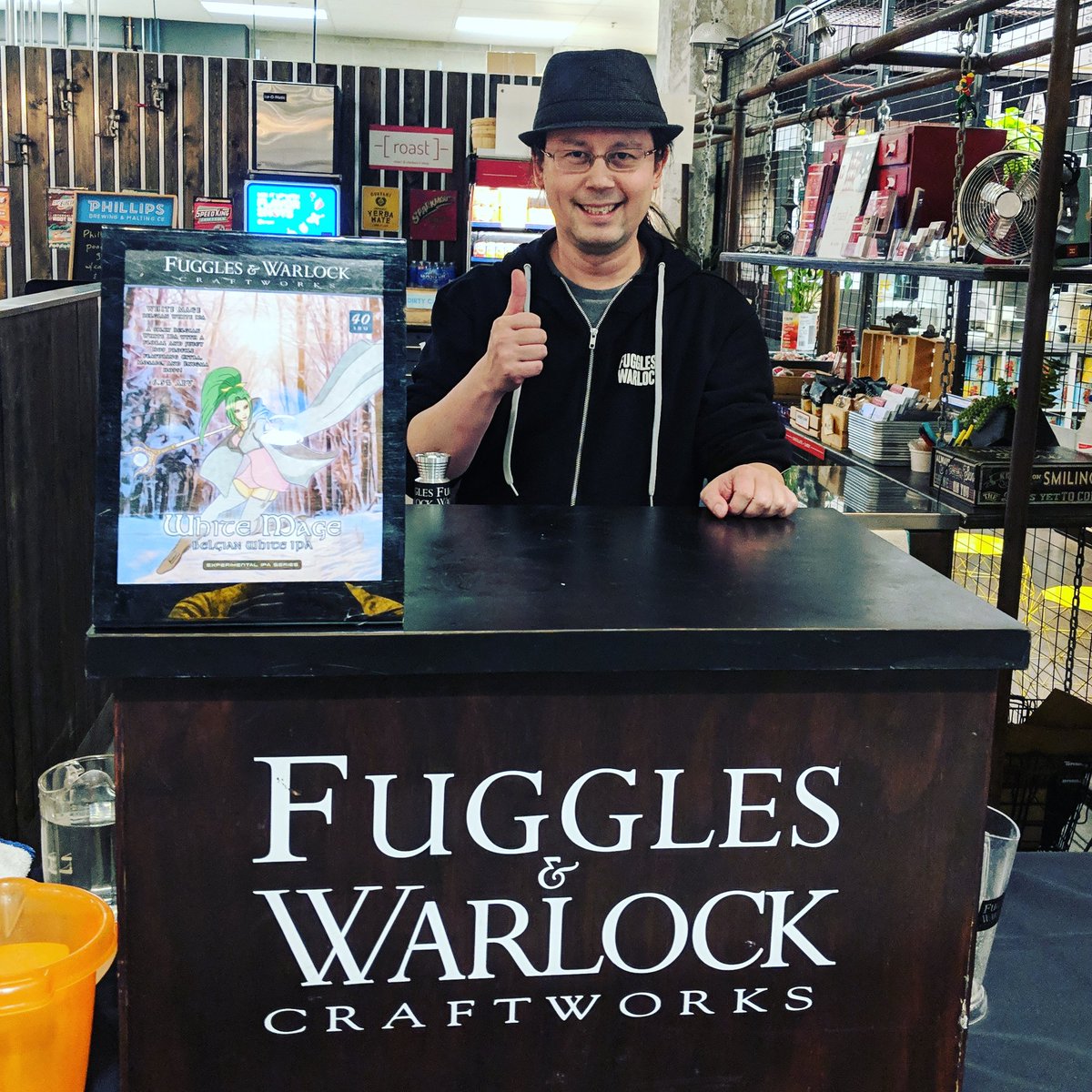 fugglesbeer's tweet photo. Fuggles is ready to pour the brand new White Mage Belgian White IPA launching right now at Lift-Off! In Victoria!!! @VicBeerWeek

This will be available at our brewery tomorrow from 11am.

#newbeer #liftoff #victoriabeerweek #whitemage #belgianwhiteipa #KeepingBeerWeird https://t.co/pOu0b4xqYA