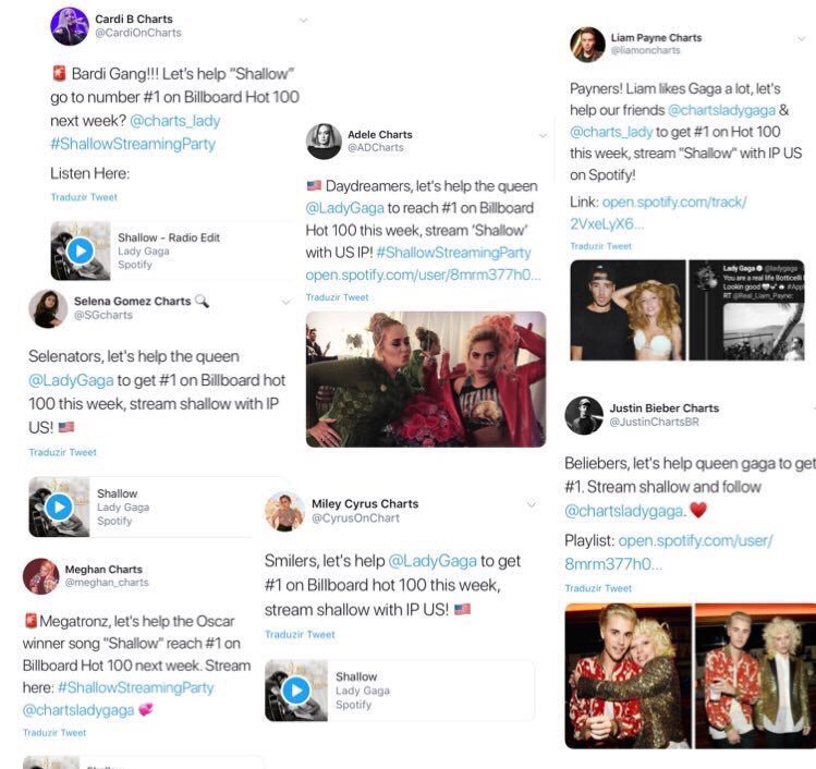 MifuneHanz's tweet photo. Thank you so much for lending a hand for #LadyGaga without your help No.1 spot for #Shallow for 8yrs would be impossible.
#BardiGang
#Selenators
#Megatronz
#Daydreamers
#Smilers
#Payners
#Beliebers
#Loona
#Swities
#Lovatics
#Rehxars
We owe you. 😭🙇🙌
KINDER AND BRAVER WORLD! https://t.co/uMqZLzrVjl