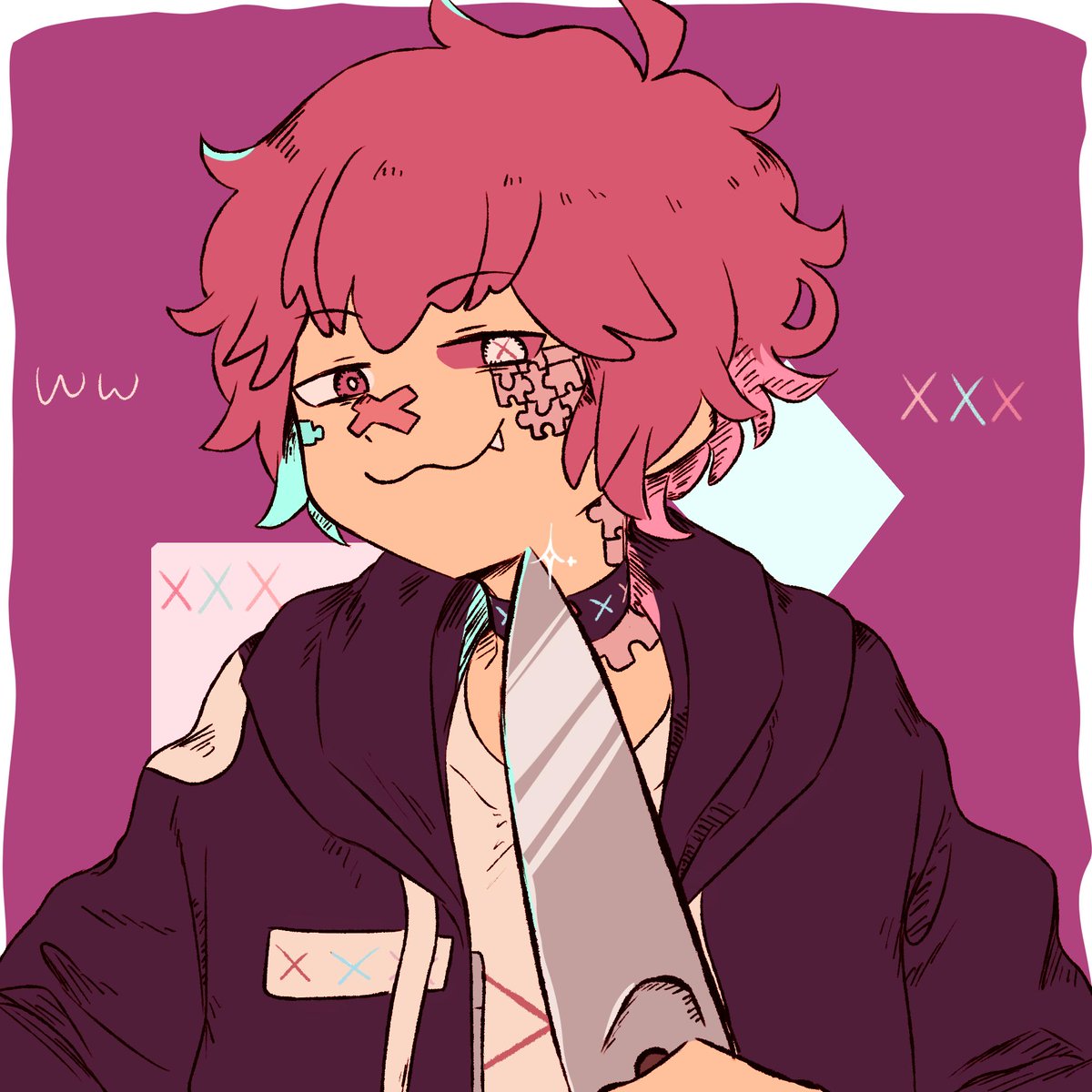 Edlinklover's tweet photo. I wasn't gonna draw this kid anymore but then I realized the knife cat meme faces the left side so I had to prove myself..........
#Fukasefriday https://t.co/YerffvtH7T