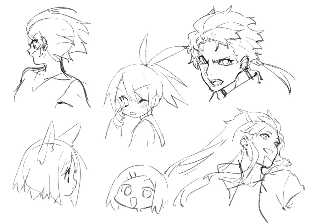 顔の描き分けできないマン 