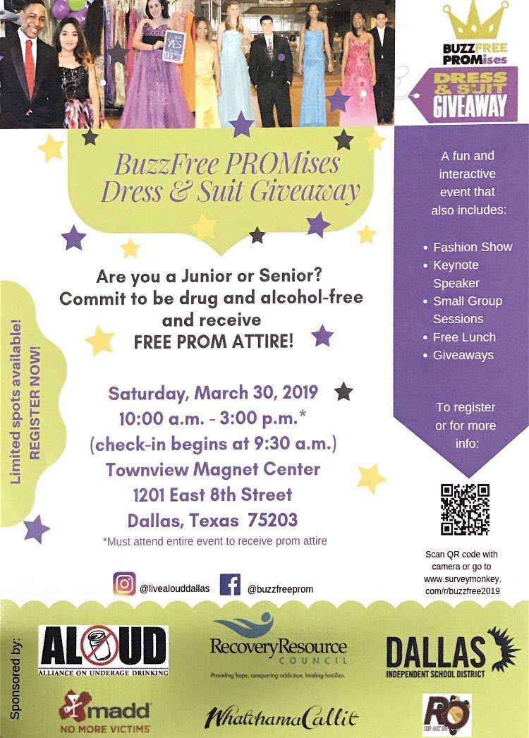 nshs2019's tweet photo. Opportunities to receive free prom attire are coming up soon! Be sure to check out the flyers below. https://t.co/EpD7bFwHfD