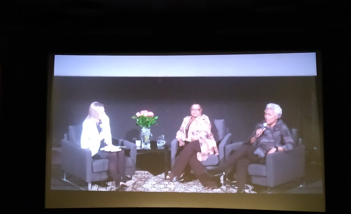 Exciting to hear from @donnabrazile & @LeahDaughtry ! #curiousmindsweekend @hotdocs
