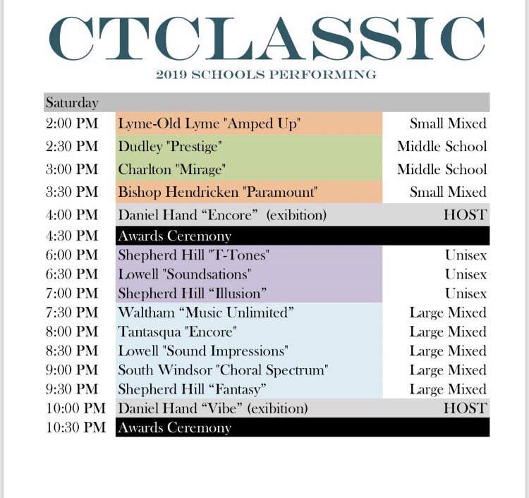 danielhandCTC's tweet photo. Recently updated schedule! We are sad to see some groups drop out, but we hope everyone stays safe! More updates to come! https://t.co/yKU7sLg93p