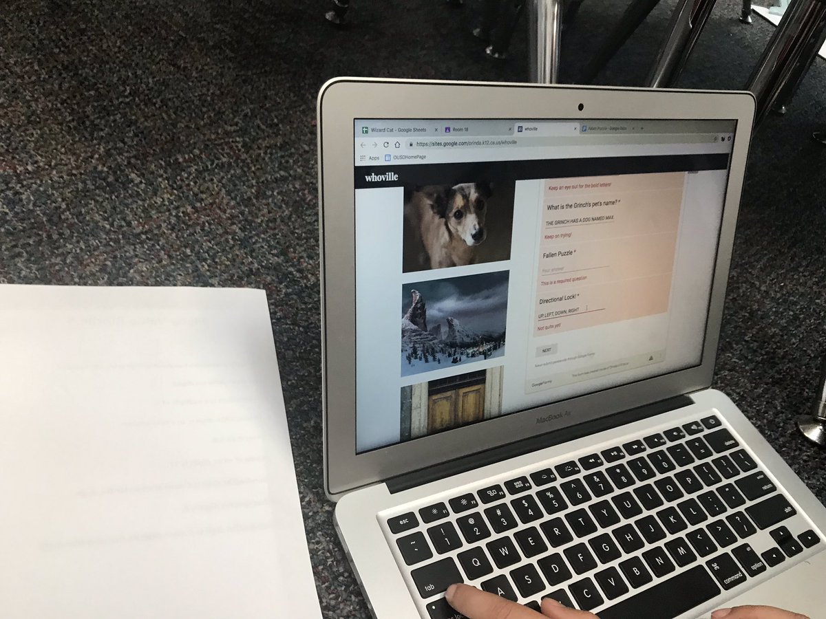 cutlerkevin1's tweet image. Digital escape rooms made w/#googleforms & #GoogleSite by @oisbulldogs web design Ss. @delreydolphins Gr5s tried them out today. Great logical reasoning, problem solving, perseverance, & teamwork @OrindaSchools #TeamDelRey #WeAreOrinda #EdTechOrinda #OISBulldogs