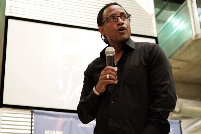 MIAPhotoFest's tweet photo. Pulitzer Prize winner #CarlJuste of #IrisCollective speaking about his work at #MiamiPhotoFest — check our online schedule for the stellar lineup of artist talks this weekend https://t.co/t3ZoubklKT https://t.co/Ad4Hr74v0R