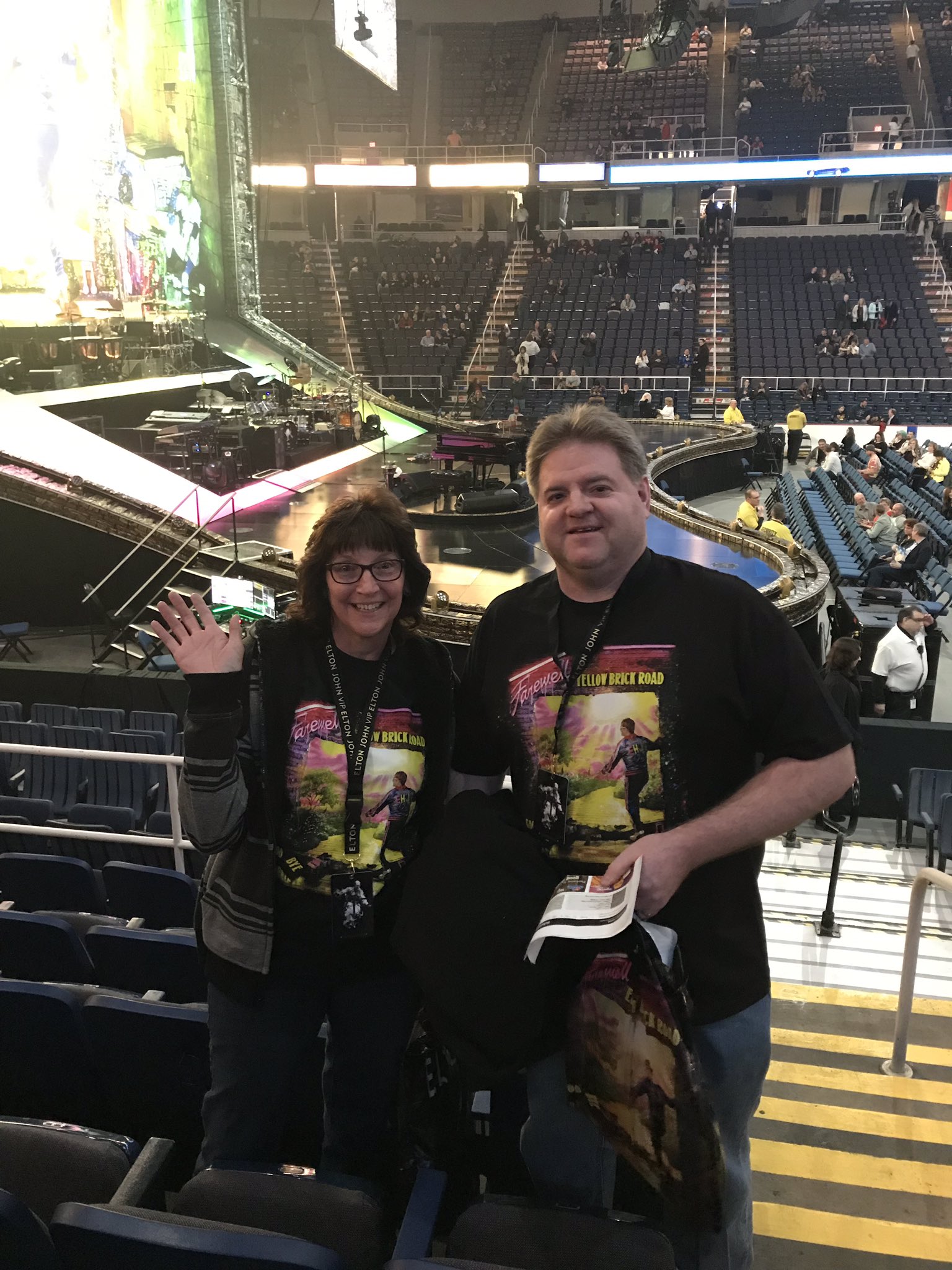 So excited for Elton John s concert!! Happy birthday to my mother-in-law Brenda!! 