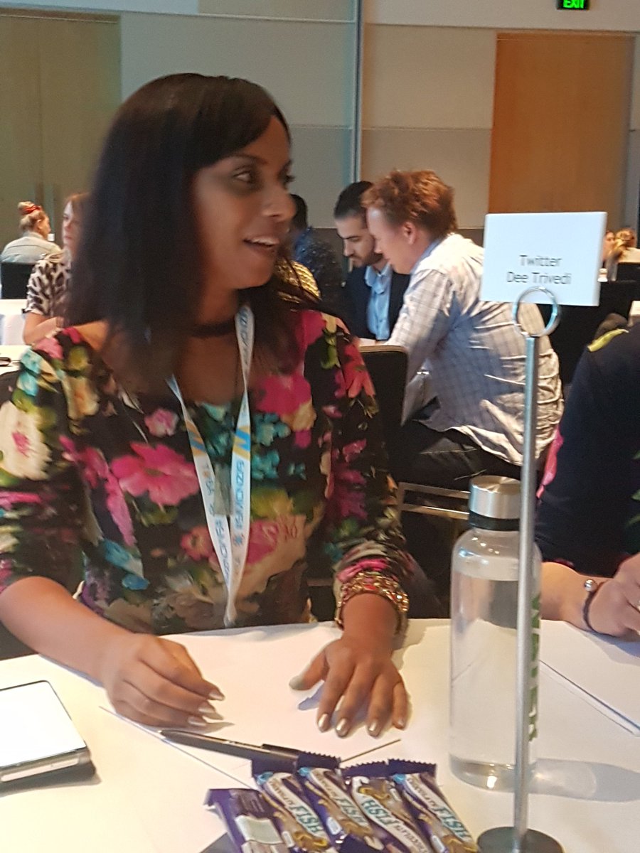 CLBNZ's tweet photo. Table top talk about Twitter with Dee Trivedi #SMCNZ19 https://t.co/RMtyVfP57S