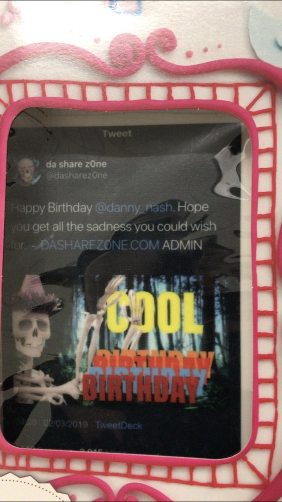 THANK'S @danny_nash FOR SEDING ME THIS ITS HIS BIRTHDAY CAKE -ADMIN