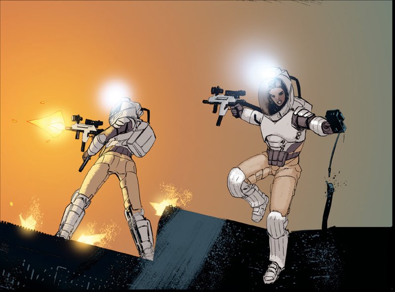 stzirlin's tweet photo. Issue #2 of “Aliens: Resistance” is available in stores and online today. Follow Amanda Ripley and Zula Hendricks on their next installment of their new adventure. Congratulations to @darkhorsecomics and the entire team. https://t.co/WvIkKPAyFX