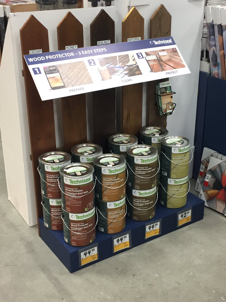 TechnisealW's tweet photo. Techniseal Wood Protectors! Popping up at a store near you.
#Techniseal #WoodStain Your 1 Coat Sealer https://t.co/CHYk6kDr9w