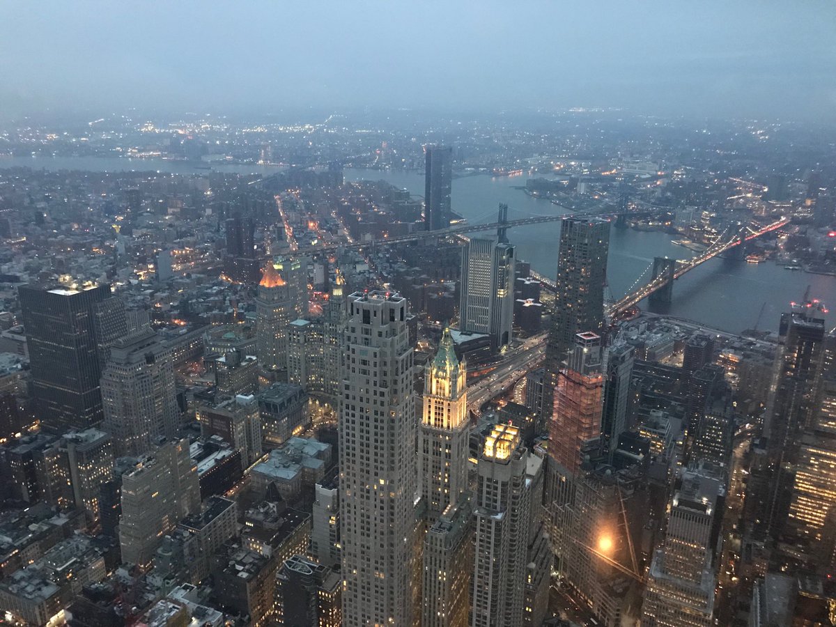 VAHSmusic's tweet photo. The view from the top of the new World Trade Center tower. #vahsmusicnyc2019 https://t.co/SW33jYscjc