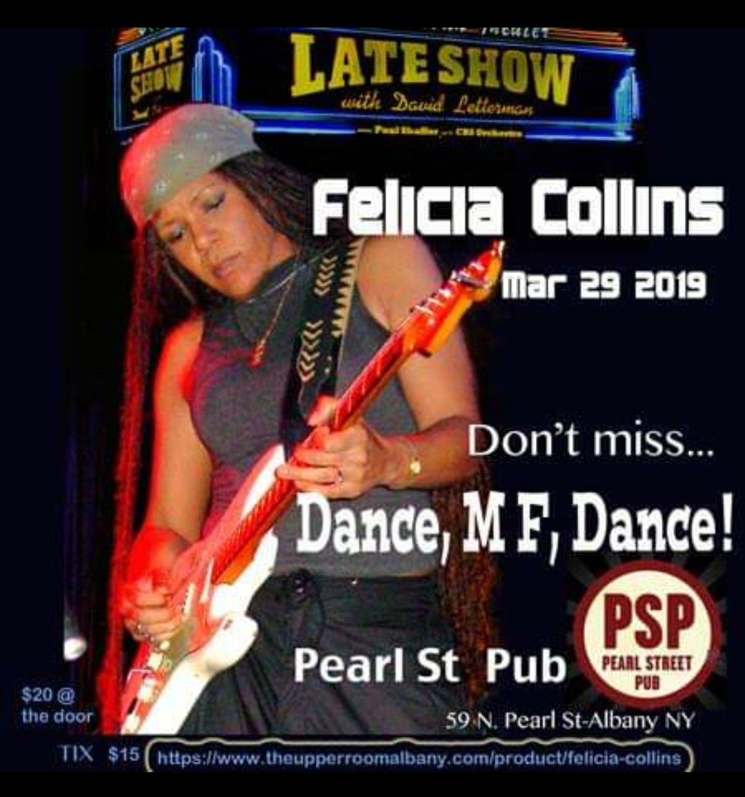 FeliciaBfunky's tweet photo. We're gonna turn up Albany, NY. Show up & DANCE, MF, DANCE! #DanceMfDance #DMFD #feliciacollins #bitchslapp #pearlstreetpub https://t.co/AVPVcJ3DgD