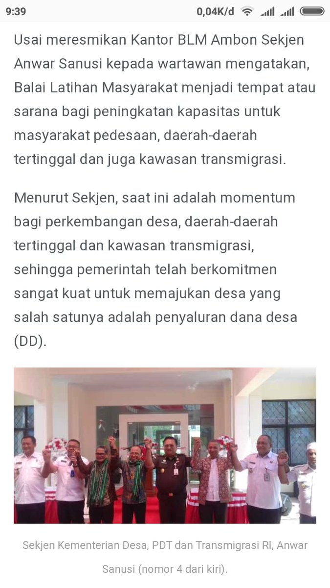 Hadirnya Balai Latihan Masy di Ambon kita harapkan sbg arena utk mengasah kompetensi, terutama keahlian utk memanfaatkan peluang desa, daerah2 tertinggal, dan trans yg saat ini sdg tumbuh dan berkembang. Para penggiat desa, silahkan dimanfaatkan